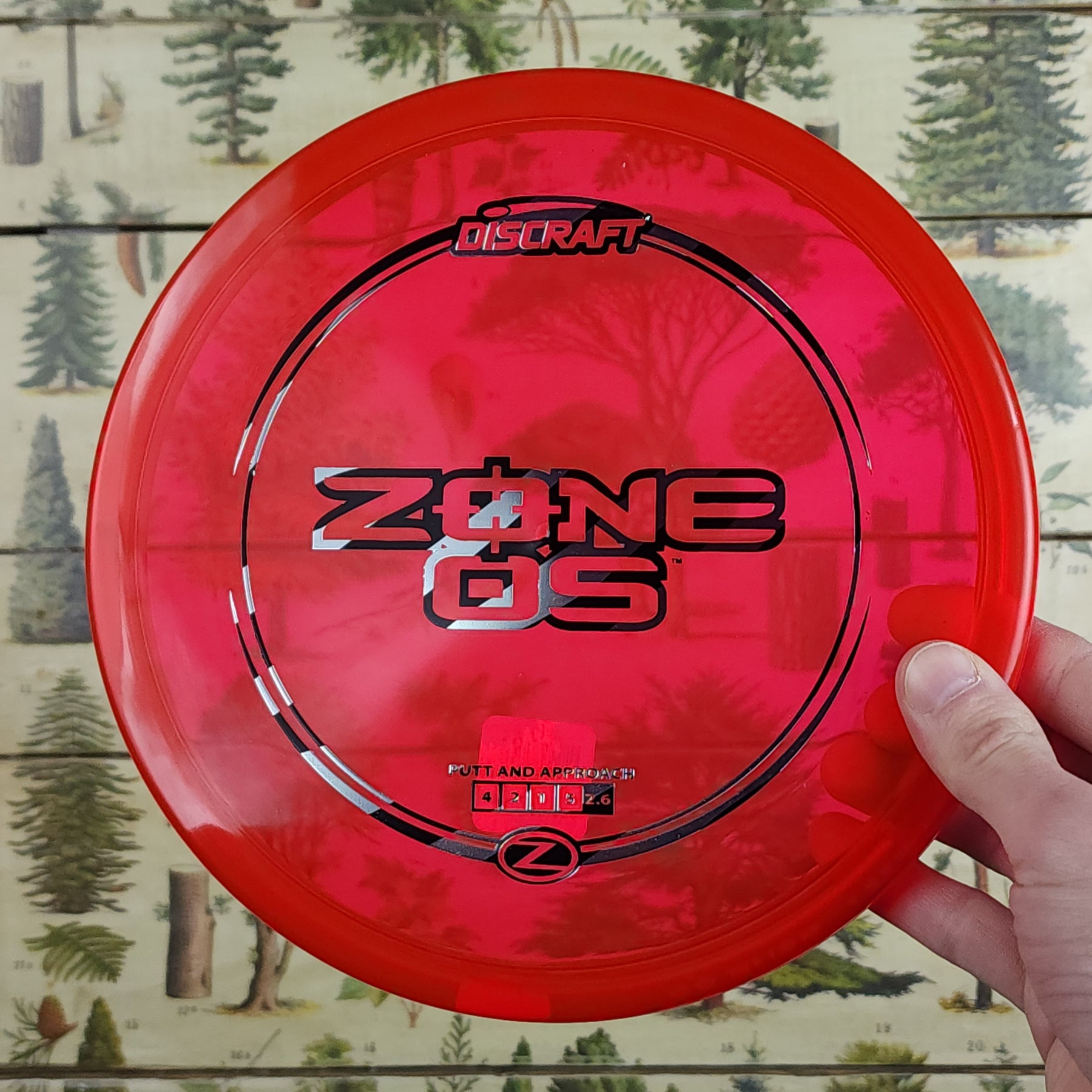 Discraft Zone OS Z Plastic 4/2/1/5 Limber Disc Golf
