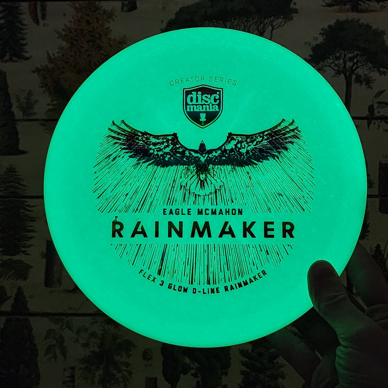 Discmania - Rainmaker Putt and Approach - Eagle McMahon Creator Series - Glow D-Line Flex 3 - 2/3/0/0.5