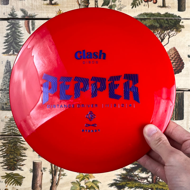 Clash Discs - Pepper Distance Driver - Prototype - Steady Plastic -11/5/0/4