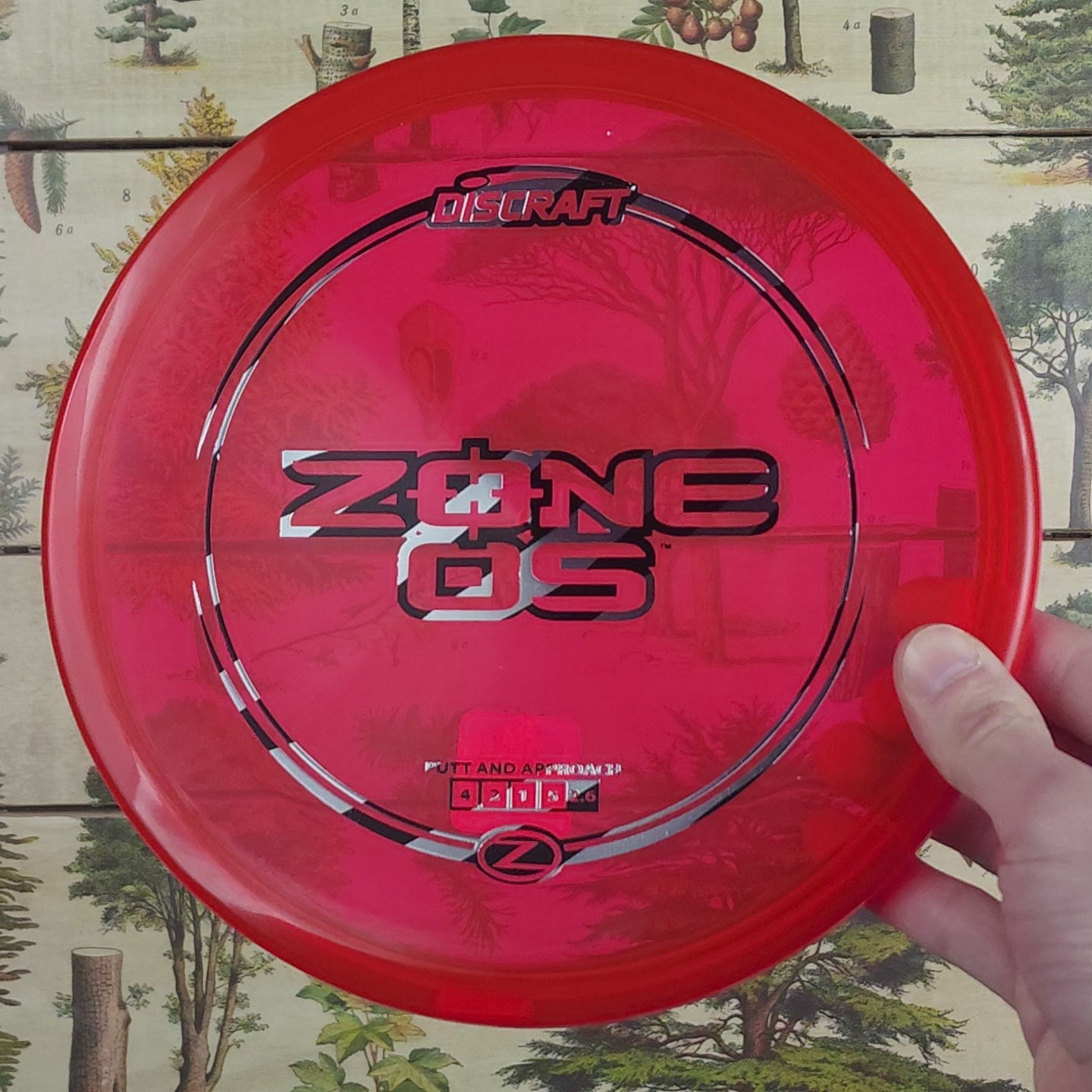 Discraft Zone OS Z Plastic 4/2/1/5 Limber Disc Golf